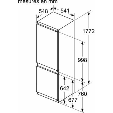 Réfrigérateur combiné encastrable BOSCH KIN86MSE0 Serenity Eco Airflow – Image 12