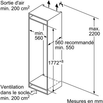 Réfrigérateur combiné encastrable BOSCH KIN86MSE0 Serenity Eco Airflow – Image 13