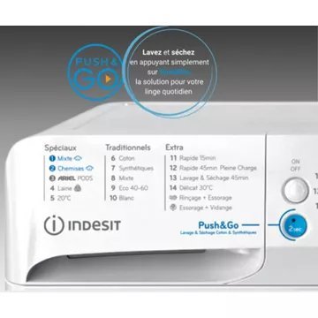 Lave linge séchant hublot INDESIT BDE96435WKVFR – Image 2