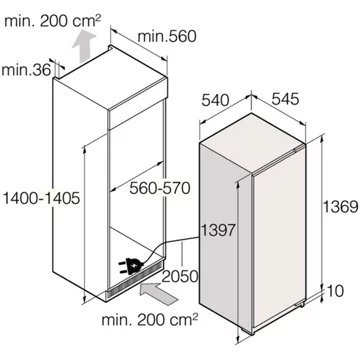 Réfrigérateur 1 porte encastrable ASKO R31441SI – Image 5