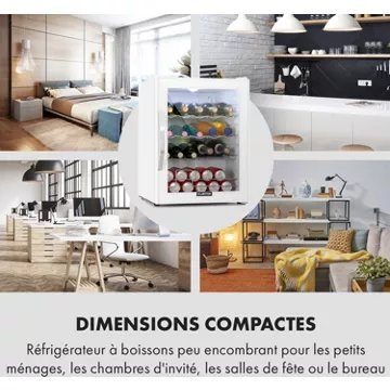 Mini réfrigérateur KLARSTEIN Beersafe XL 60 litres - Blanc – Image 3