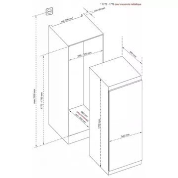 Congélateur encastrable DE DIETRICH DFU1781EN – Image 3