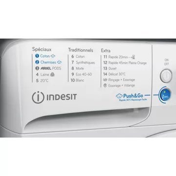 Lave linge hublot INDESIT BWE91296XWVFR – Image 4