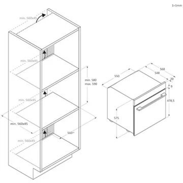 Four encastrable ROSIERES RO6 M5TB3YTB TourneBroche – Image 3