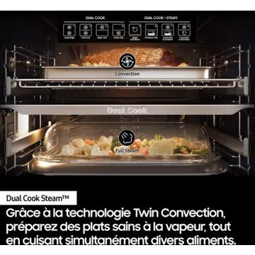 Four encastrable fonction vapeur SAMSUNG NV7B6799AAK Bespoke AI – Image 6