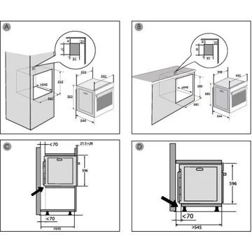 Four encastrable BRANDT BOP7534W – Image 6