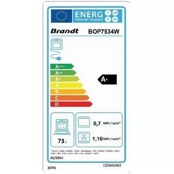 Four encastrable BRANDT BOP7534W – Image 8