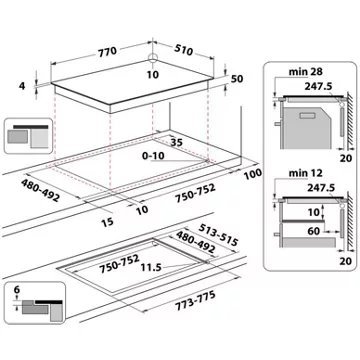Table induction WHIRLPOOL WFS7977CPNE Cleanprotect – Image 5