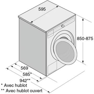 Lave linge hublot ASKO W2096P.W/3 – Image 8