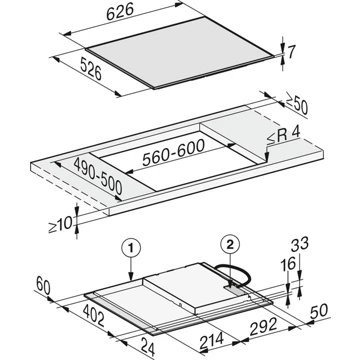 Table induction MIELE KM 7360 FR Cadre Inox – Image 2