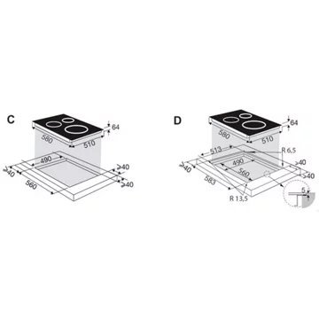 Table induction BRANDT BPI6311B – Image 4