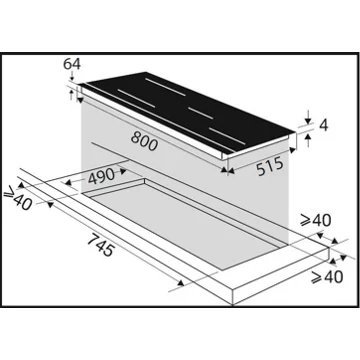 Table induction DE DIETRICH DPI7884XT – Image 6