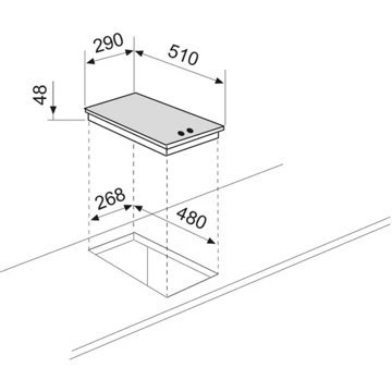 Table gaz AIRLUX AV32HBK – Image 2