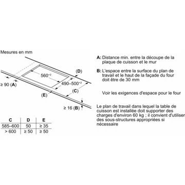 Table induction SIEMENS EX73RHEC1F – Image 6