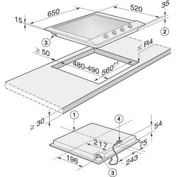 Table gaz MIELE KM 2010 – Image 8
