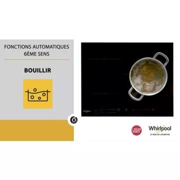 Table induction WHIRLPOOL WFS7560NE Reconditionné – Image 15