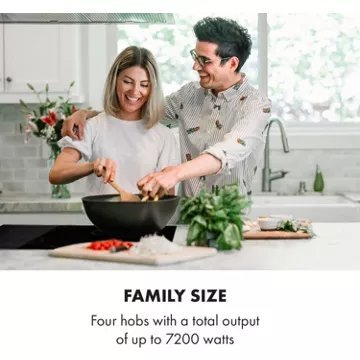 Table vitrocéramique KLARSTEIN Virtuosa EcoAdapt 7200W - Noir – Image 2