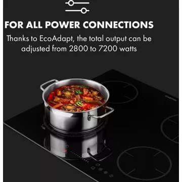 Table vitrocéramique KLARSTEIN Virtuosa EcoAdapt 7200W - Noir – Image 3