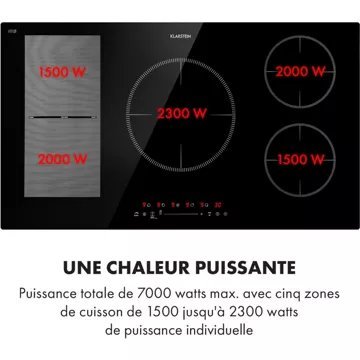 Table vitrocéramique KLARSTEIN Delicatessa 90 Hybrid - Noir – Image 4