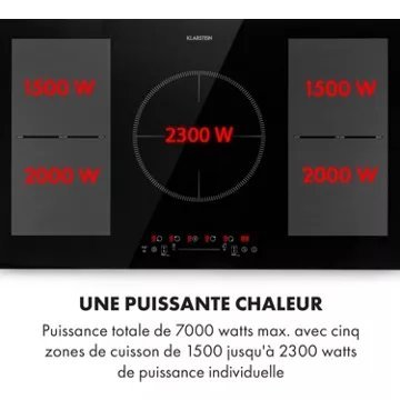 Table vitrocéramique KLARSTEIN Delicatessa 90 Flex - Noir – Image 4