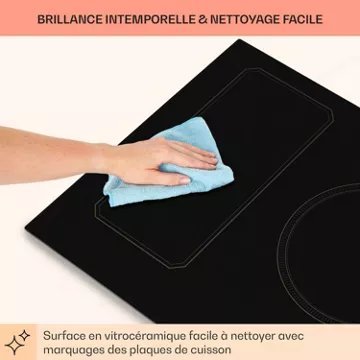 Table vitrocéramique KLARSTEIN Victoria 5 Flex 7400W - Noir – Image 9