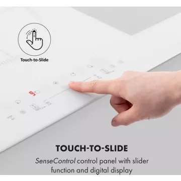 Table vitrocéramique KLARSTEIN Delicatessa 90 Flex - Blanc – Image 5