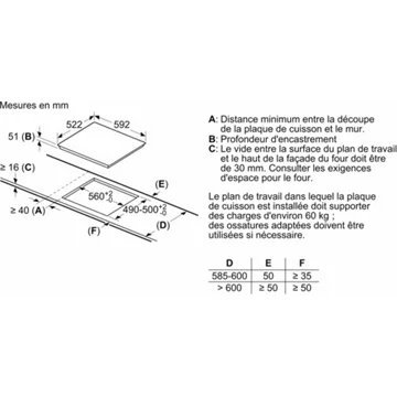Table induction SIEMENS EX612BEB1F – Image 7