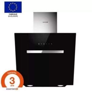 Hotte décorative murale inclinée ESSENTIELB EHDD 614ni