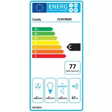 Hotte décorative murale CANDY CCHV968X – Image 5