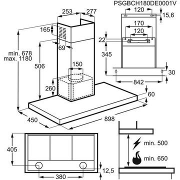 Hotte décorative murale ELECTROLUX EFTF19X – Image 6