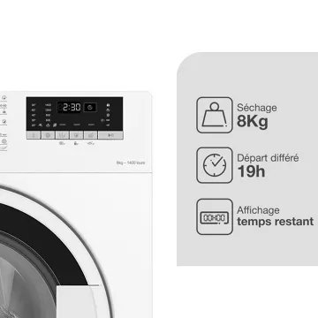 Lave linge hublot ESSENTIELB ELF814-2b – Image 3