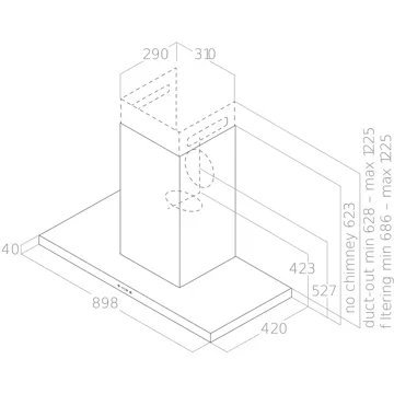 Hotte décorative murale ELICA THIN IX/A/90 – Image 4