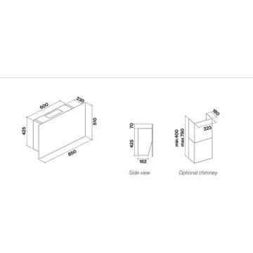 Hotte décorative murale FALMEC COVER1460 – Image 6