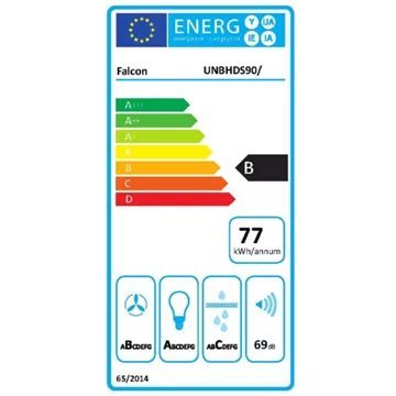 Hotte décorative murale FALCON HOTTE PLATE ARDOISE 90 CM – Image 2