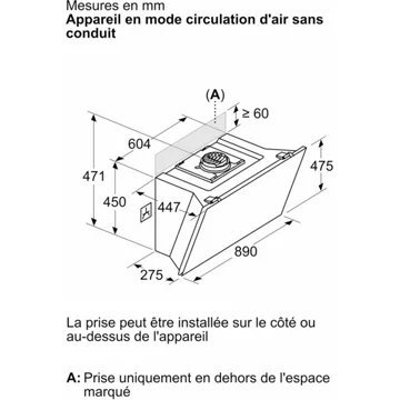 Hotte décorative murale inclinée SIEMENS LC91KLT60 – Image 18