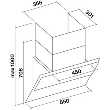 Hotte décorative murale FALMEC VERSO NRS 1410 – Image 9