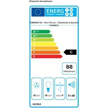 Hotte décorative îlot FALMEC LUMEN2734 – Image 6