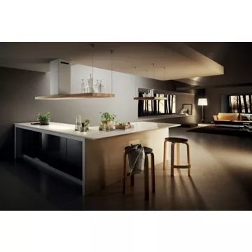 Hotte décorative îlot ELICA BIO ISLAND WH/A/120*58 ROVERE – Image 7