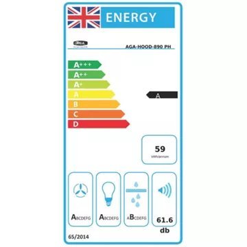 Hotte décorative murale AGA AGA-HOOD-890 PH-CRM – Image 3
