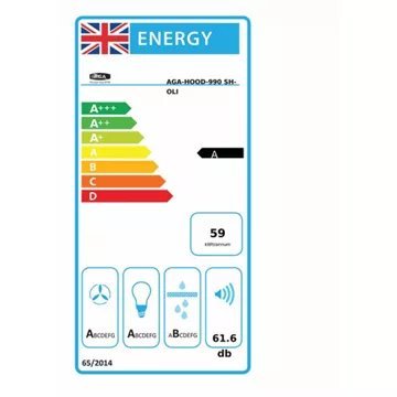 Hotte décorative murale AGA AGA-HOOD-990 SH-DBL – Image 3