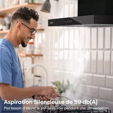 Hotte décorative murale CIARRA CD6102B – Image 3