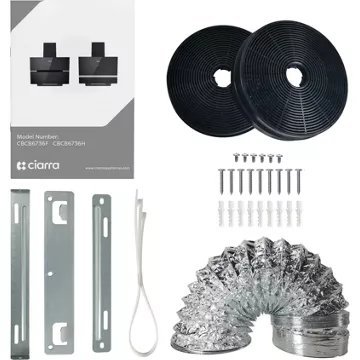 Hotte décorative murale inclinée CIARRA CD6736FB – Image 8