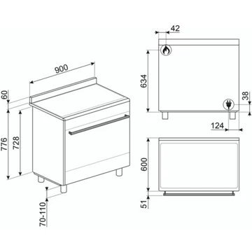 Piano de cuisson gaz SMEG SX91GM – Image 10
