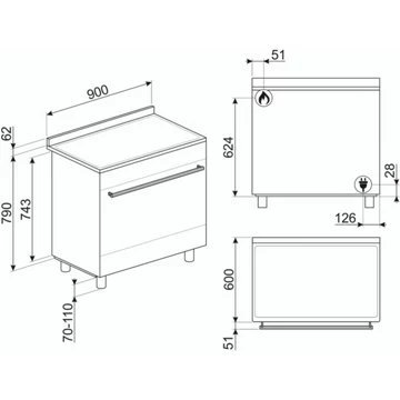 Piano de cuisson gaz SMEG C95GMCMB2 – Image 11