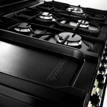 Piano de cuisson mixte FALCON DELUX110 MIXT NOIR LAITON – Image 6