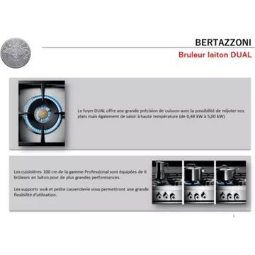 Piano de cuisson gaz BERTAZZONI PRO96L1EXT – Image 11