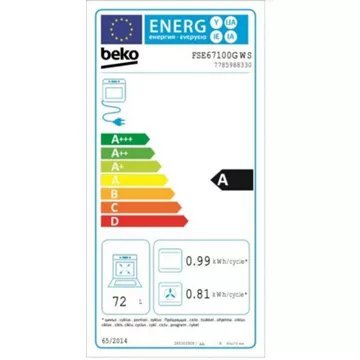 Cuisinière vitrocéramique BEKO FSE67100GWS 60cm – Image 5