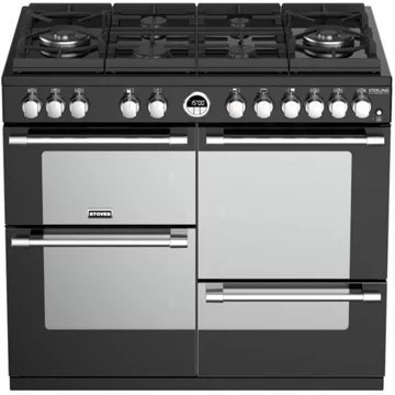 Piano de cuisson gaz STOVES STERLING GLASS 100 DFT NOIR – Image 2
