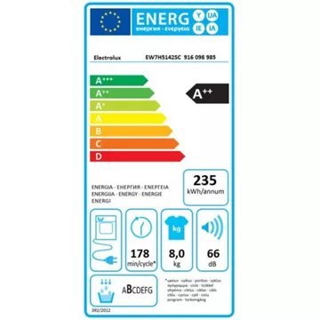 Sèche linge pompe à chaleur ELECTROLUX EW7H5142SC – Image 5