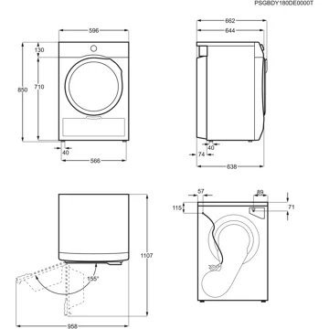 Sèche linge pompe à chaleur ELECTROLUX EW7H5142SC – Image 7
